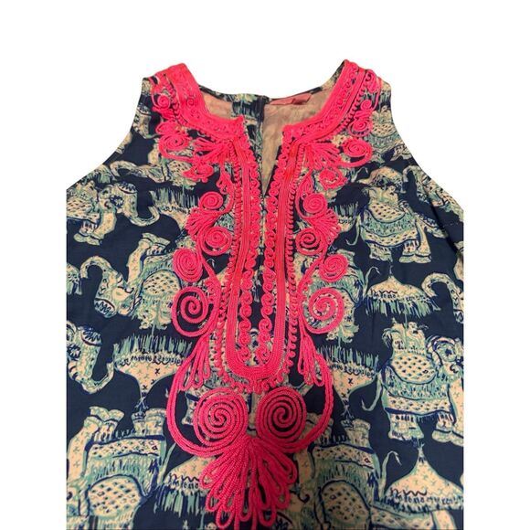 Lilly Pulitzer size 6 Carlotta stretch shift dress elephants - EUC - Picture 3 of 10